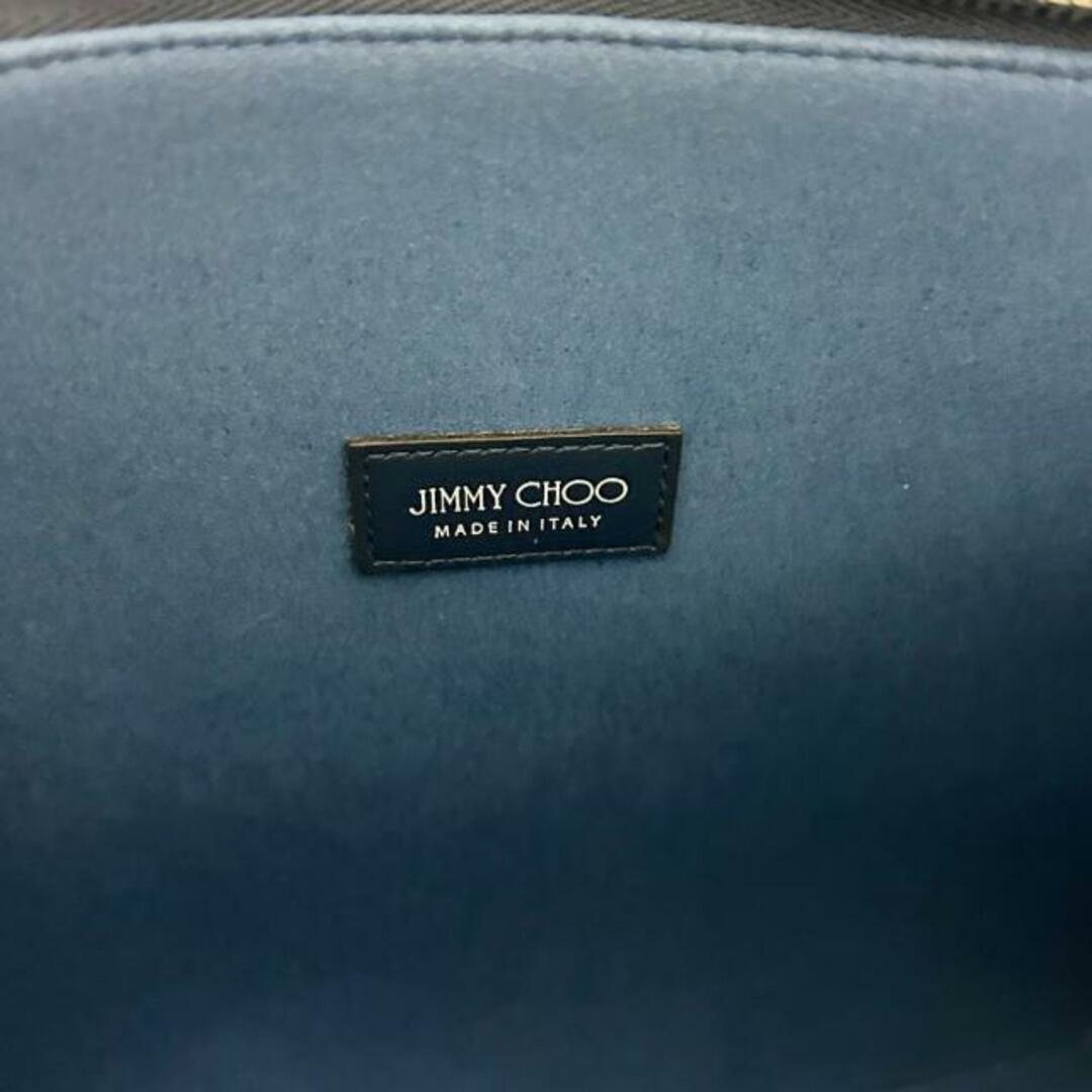 JIMMY CHOO(ジミーチュウ)のJIMMY CHOO(ジミーチュウ) クラッチバッグ - ネイビー×ライトブルー×ダークネイビー スタッズ/スター(星) キャンバス レディースのバッグ(クラッチバッグ)の商品写真