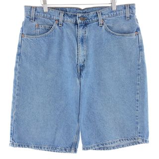 リーバイス(Levi's)の古着 90年代 リーバイス Levi's 550 RELAXED FIT デニムショーツ ハーフパンツ メンズw37 ヴィンテージ /eaa382715(ショートパンツ)