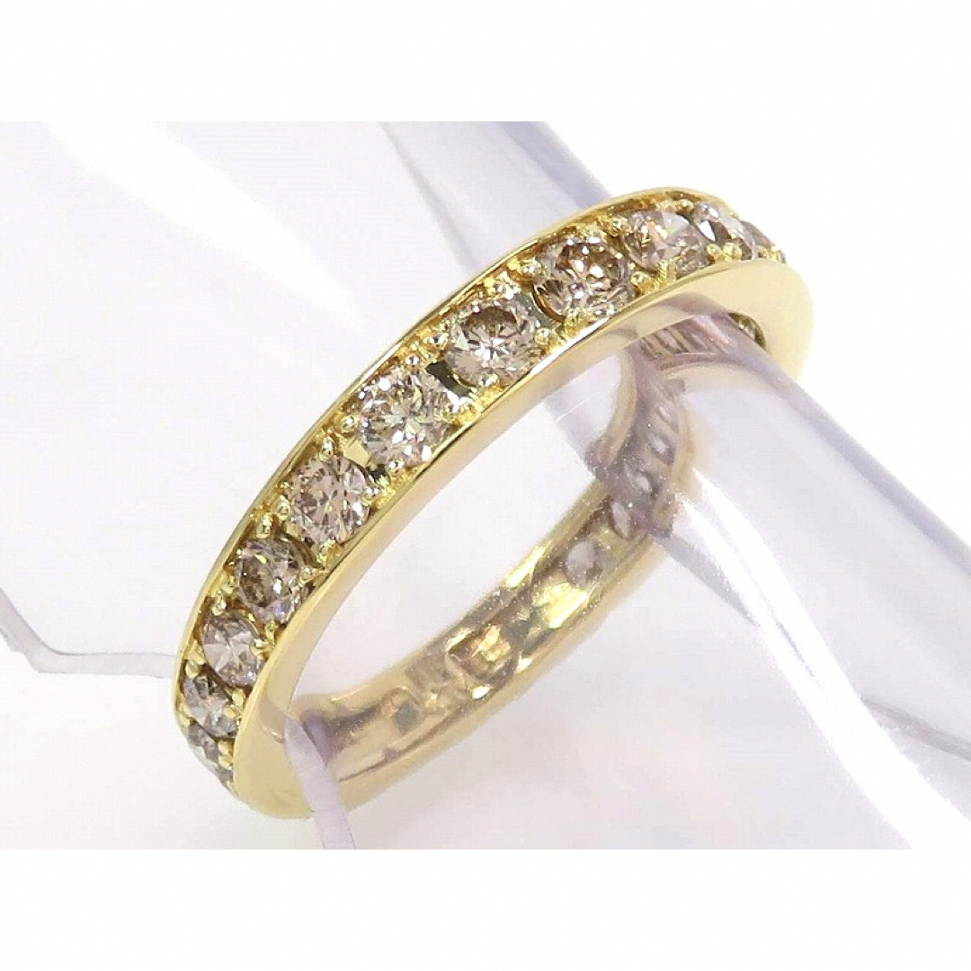 K18 ダイヤモンド0.70ct エタニティ リング #8 イエローゴールド レディースのアクセサリー(リング(指輪))の商品写真