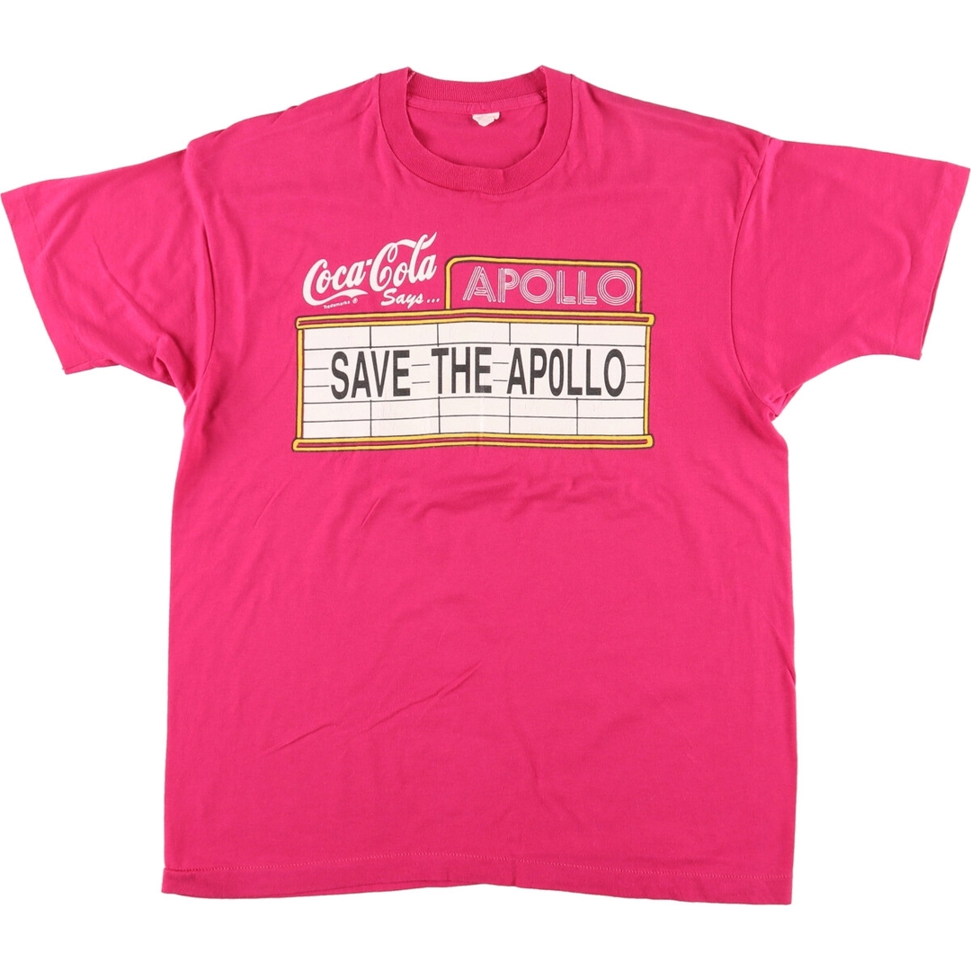 古着 90年代 COCA-COLA コカコーラ APOLLO THEATER アポロシアター アドバタイジングTシャツ メンズM ヴィンテージ /eaa433820 メンズのトップス(Tシャツ/カットソー(半袖/袖なし))の商品写真