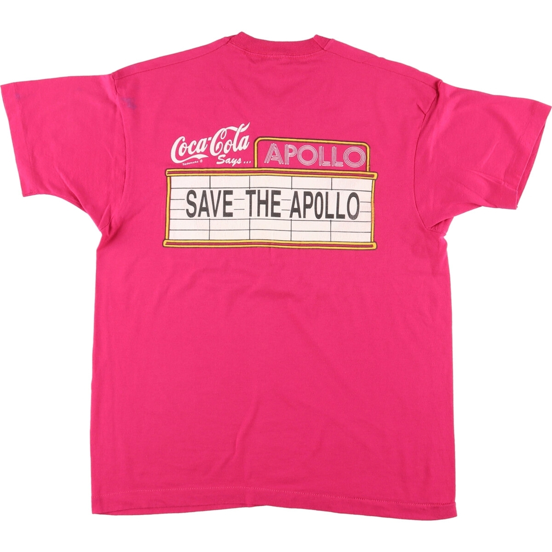 古着 90年代 COCA-COLA コカコーラ APOLLO THEATER アポロシアター アドバタイジングTシャツ メンズM ヴィンテージ /eaa433820 メンズのトップス(Tシャツ/カットソー(半袖/袖なし))の商品写真