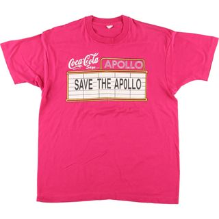 古着 90年代 COCA-COLA コカコーラ APOLLO THEATER アポロシアター アドバタイジングTシャツ メンズM ヴィンテージ /eaa433820(Tシャツ/カットソー(半袖/袖なし))