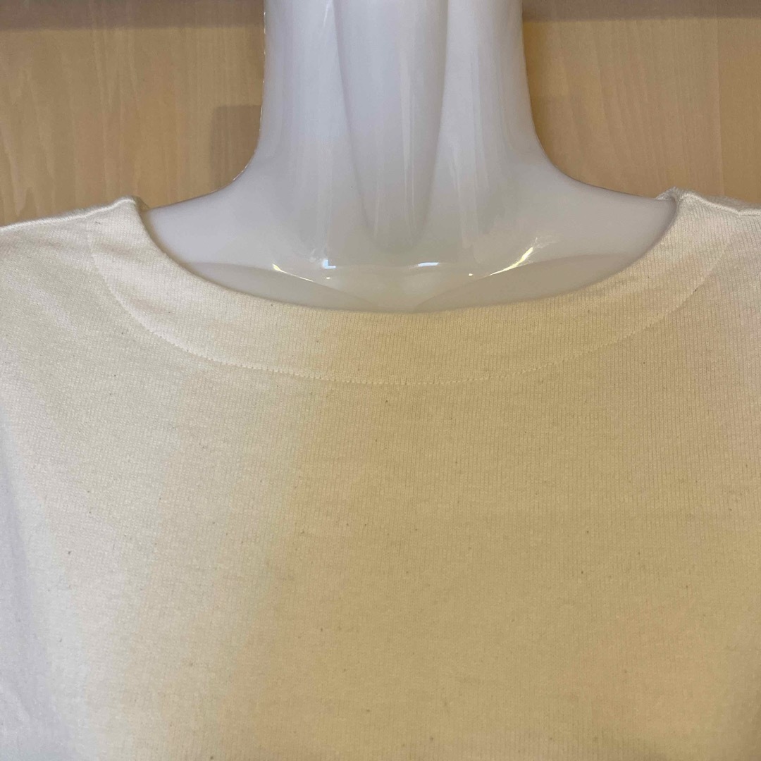 無印良品太番手ボートネック長袖シャツ レディースのトップス(カットソー(長袖/七分))の商品写真