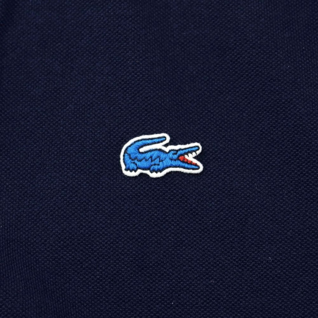 LACOSTE(ラコステ)の【中古】ラコステ LACOSTE 鹿の子コットン 半袖ポロシャツ ネイビー【サイズ2】【メンズ】 メンズのトップス(ポロシャツ)の商品写真