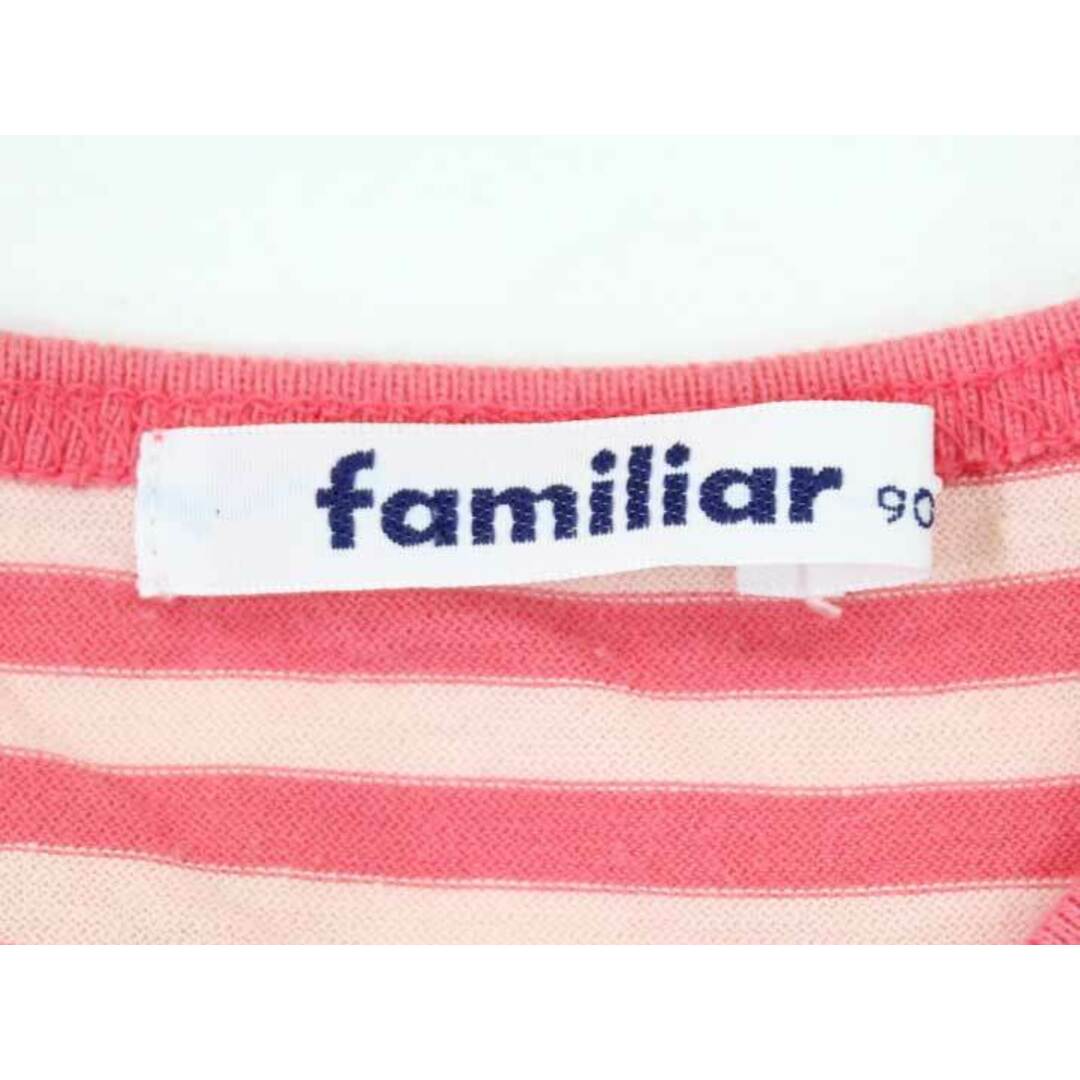 familiar(ファミリア)の【夏物 新入荷!】◇ファミリア/familiar◇90cm 半袖Tシャツ/半袖カットソー ピンク【中古】子供服 キッズ kids ベビー服 baby 女の子 夏 tops 324042 キッズ/ベビー/マタニティのベビー服(~85cm)(Ｔシャツ)の商品写真