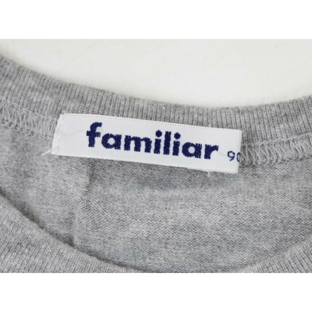 familiar(ファミリア)の【夏物 新入荷!】◇ファミリア/familiar◇90cm 半袖Tシャツ/半袖カットソー グレー【中古】子供服 キッズ kids ベビー服 baby 男の子 夏 tops 324042 キッズ/ベビー/マタニティのベビー服(~85cm)(Ｔシャツ)の商品写真