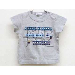 ファミリア(familiar)の【夏物 新入荷!】◇ファミリア/familiar◇90cm 半袖Tシャツ/半袖カットソー グレー【中古】子供服 キッズ kids ベビー服 baby 男の子 夏 tops 324042(Ｔシャツ)