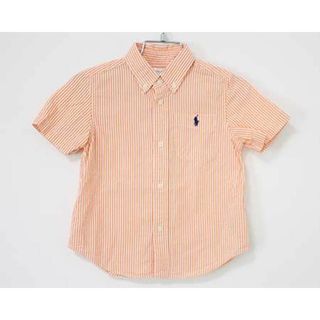 ラルフローレン(Ralph Lauren)の【夏物 新入荷!】〓ラルフローレン/Ralph Lauren〓90cm 半袖シャツ ホワイト×オレンジ 【中古】 子供服 キッズ kids ベビー baby ジュニア 男の子 女の子 夏 tops 624042(シャツ/カットソー)