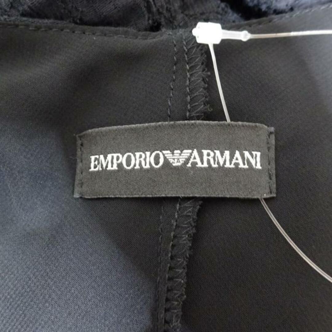 Emporio Armani(エンポリオアルマーニ)のEMPORIOARMANI(エンポリオアルマーニ) ワンピース サイズ36 S レディース - ダークネイビー ノースリーブ/ロング/レース レディースのワンピース(その他)の商品写真