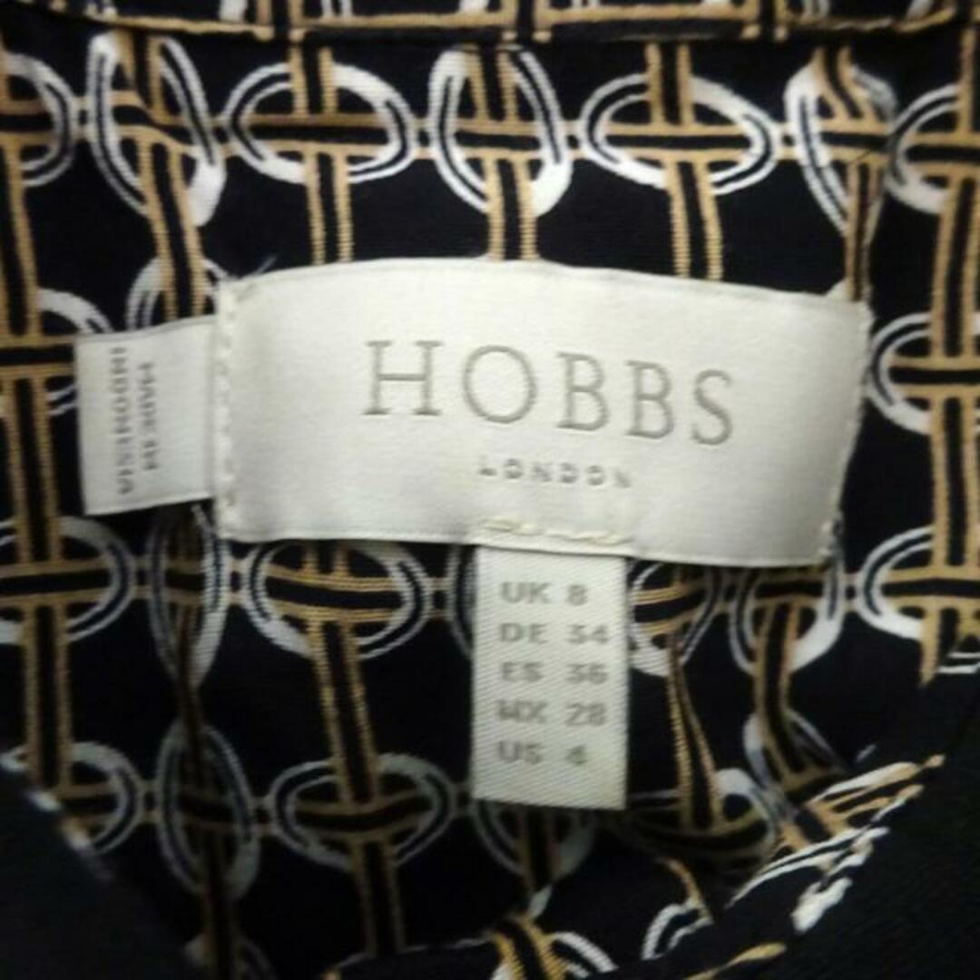 HobbsLondon(ホッブスロンドン) ワンピース サイズ4 XL レディース美品  - 黒×ベージュ×アイボリー レギュラーカラー/長袖/ロング/シャツワンピ レディースのワンピース(その他)の商品写真