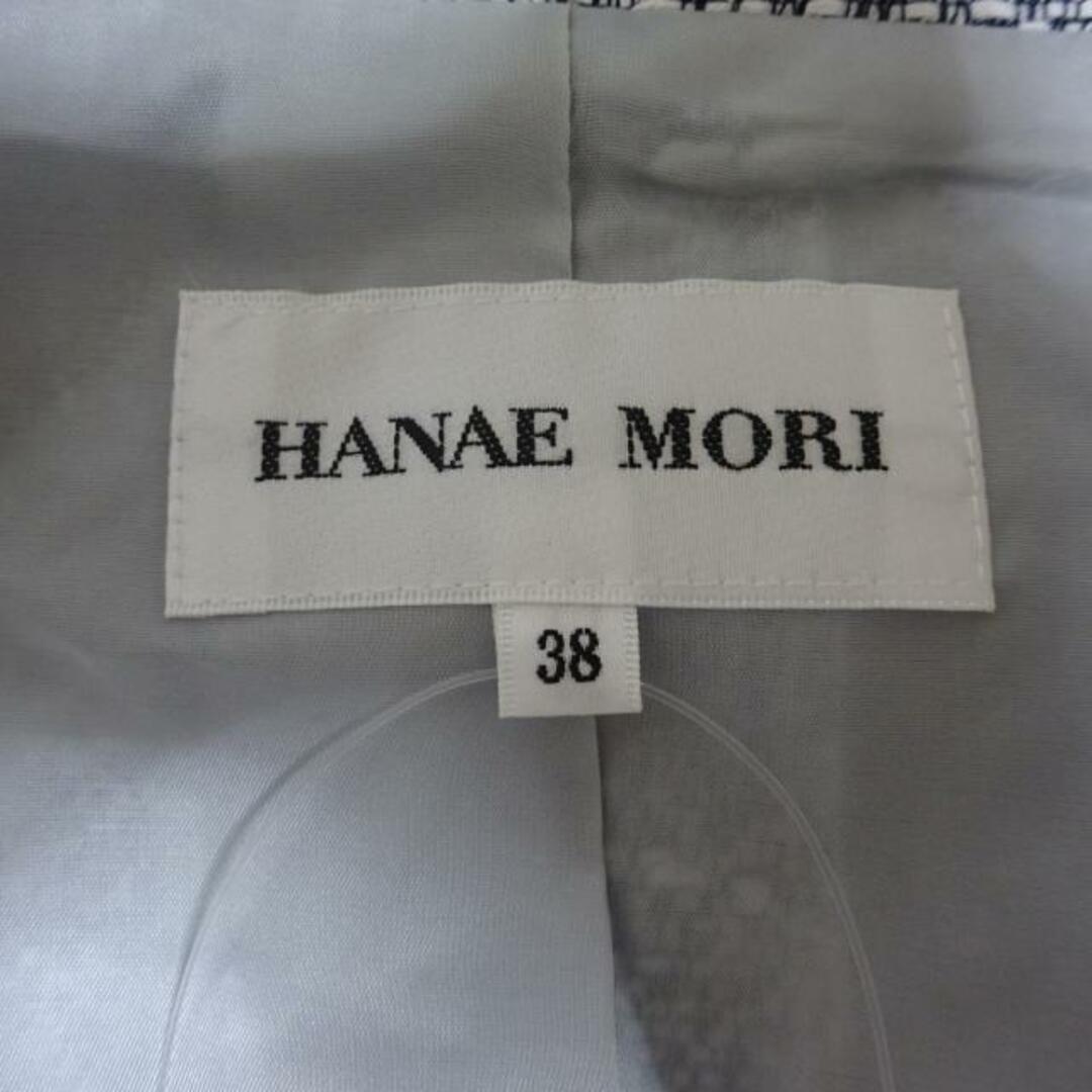 HANAE MORI(ハナエモリ)のHANAE MORI(ハナエモリ) ジャケット サイズ38 M レディース - ネイビー×白 長袖/春/秋 レディースのジャケット/アウター(その他)の商品写真