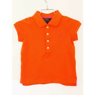 ラルフローレン(Ralph Lauren)の【夏物 新入荷!】[ラルフローレン/Ralph Lauren]90cm 半袖ポロシャツ オレンジ【中古】子供服 キッズ kids ベビー服 baby 女の子 夏 tops 624042(シャツ/カットソー)