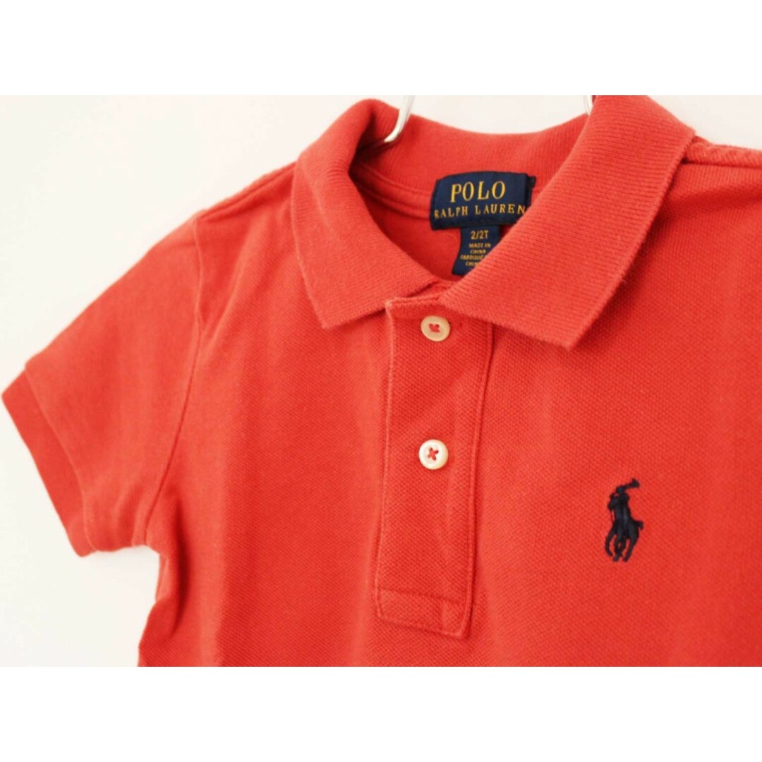 Ralph Lauren(ラルフローレン)の【夏物 新入荷!】[ラルフローレン/Ralph Lauren]90cm 半袖ポロシャツ ピンク【中古】子供服 キッズ kids ベビー服 baby 男の子 女の子 夏 tops 624042 キッズ/ベビー/マタニティのベビー服(~85cm)(シャツ/カットソー)の商品写真