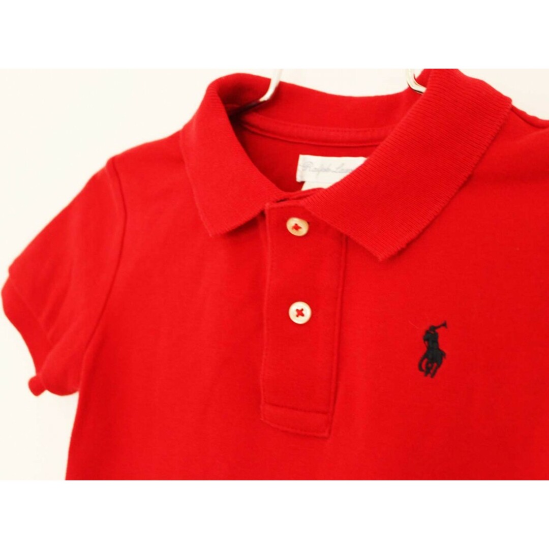 Ralph Lauren(ラルフローレン)の【夏物 新入荷!】[ラルフローレン/Ralph Lauren]90cm 半袖ポロシャツ 赤【中古】子供服 キッズ kids ベビー服 baby 男の子 女の子 夏 tops 624042 キッズ/ベビー/マタニティのベビー服(~85cm)(シャツ/カットソー)の商品写真