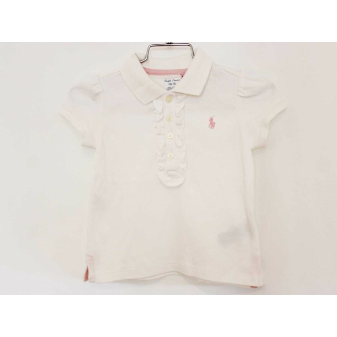 Ralph Lauren(ラルフローレン)の【夏物 新入荷!】[ラルフローレン/Ralph Lauren]85cm 半袖ポロシャツ 白【中古】子供服 キッズ kids ベビー服 baby 女の子 夏 tops 624042 キッズ/ベビー/マタニティのベビー服(~85cm)(シャツ/カットソー)の商品写真