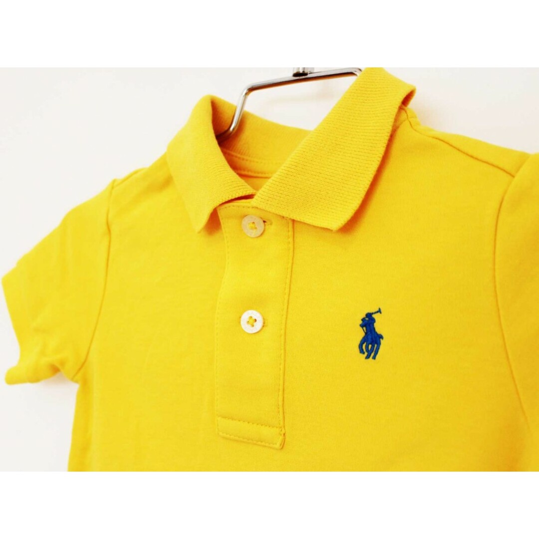 Ralph Lauren(ラルフローレン)の【夏物 新入荷!】[ラルフローレン/Ralph Lauren]80cm 半袖ポロシャツ 黄色 '21年製【中古】子供服 キッズ kids ベビー服 baby 男の子 女の子 夏 tops 624042 キッズ/ベビー/マタニティのベビー服(~85cm)(シャツ/カットソー)の商品写真