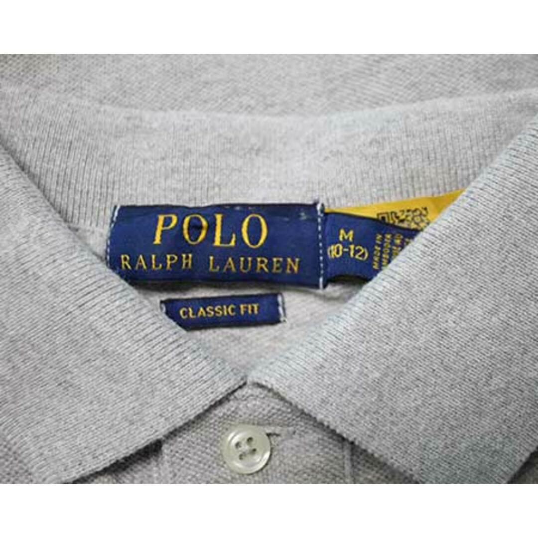 Ralph Lauren(ラルフローレン)の【夏物 新入荷!】〓ラルフローレン/Ralph Lauren〓150cm 半袖ポロシャツ グレー【中古】子供服 キッズ kids ジュニア 女の子 男の子 夏 tops 624042 キッズ/ベビー/マタニティのベビー服(~85cm)(シャツ/カットソー)の商品写真