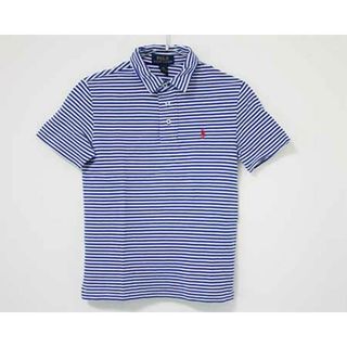 ラルフローレン(Ralph Lauren)の【夏物 新入荷!】〓ラルフローレン/Ralph Lauren〓140cm 半袖ポロシャツ 青×白【中古】子供服 キッズ kids ジュニア 女の子 男の子 夏 tops 624042(シャツ/カットソー)