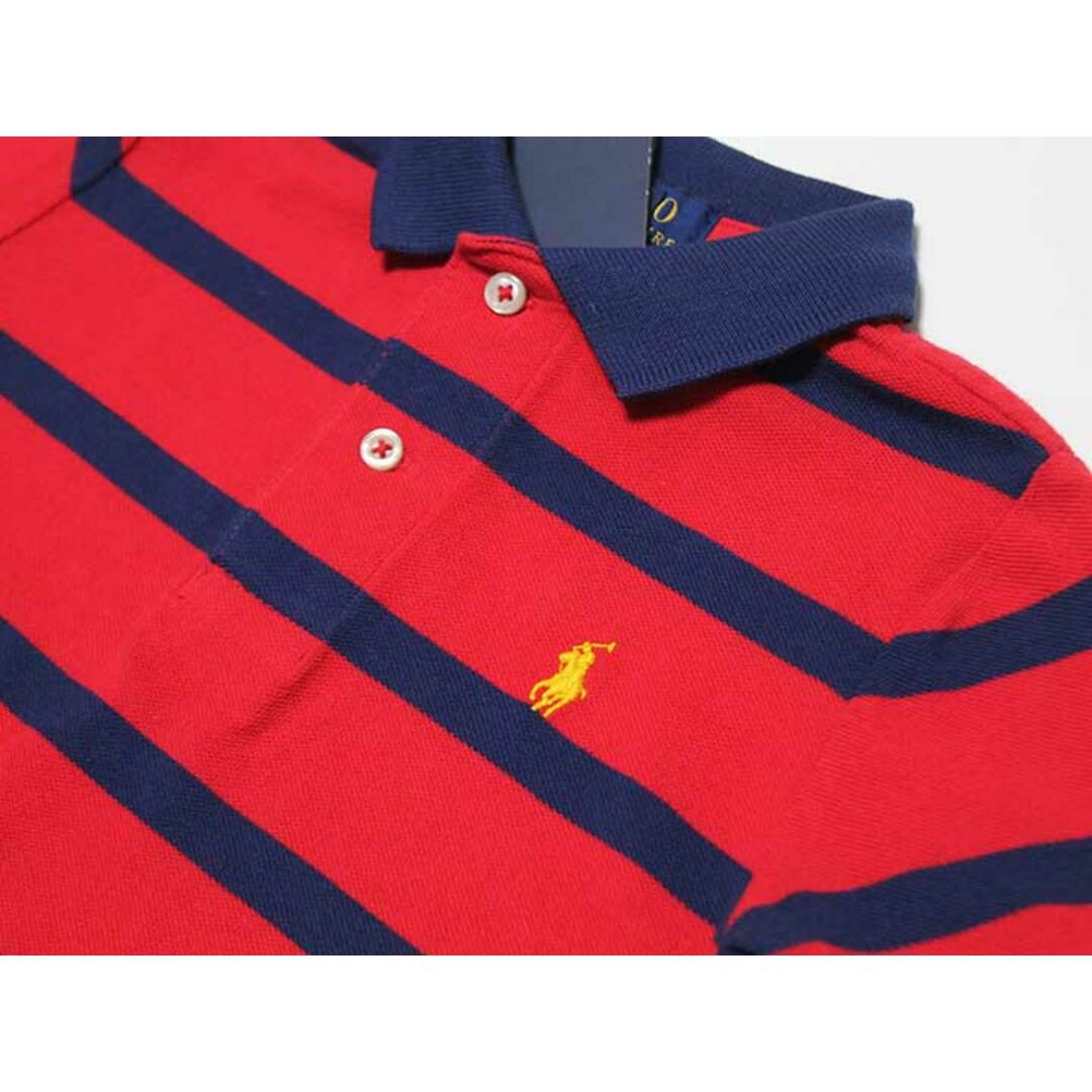 Ralph Lauren(ラルフローレン)の【夏物 新入荷!】新品 未使用品‡ラルフローレン/Ralph Lauren‡90cm 半袖ポロシャツ 紺×赤 子供服 キッズ kids ベビー服 baby 男の子 夏 tops 624042 キッズ/ベビー/マタニティのベビー服(~85cm)(シャツ/カットソー)の商品写真