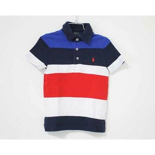 ラルフローレン(Ralph Lauren)の【夏物 新入荷!】〓ラルフローレン/Ralph Lauren〓110cm 半袖ポロシャツ 白×紺×青×赤【中古】子供服 キッズ kids 男の子  夏 tops 624042(シャツ/カットソー)