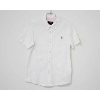 ラルフローレン(Ralph Lauren)の【夏物 新入荷!】〓ラルフローレン/Ralph Lauren〓120cm 半袖ポロシャツ 白【中古】子供服 キッズ kids 女の子 夏 tops 624042(シャツ/カットソー)