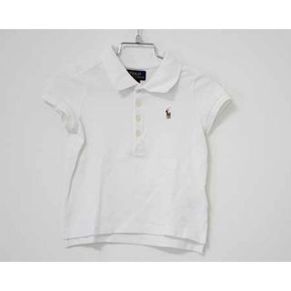 ラルフローレン(Ralph Lauren)の【夏物 新入荷!】〓ラルフローレン/Ralph Lauren〓100cm 半袖ポロシャツ 白【中古】  子供服 キッズ kids  女の子 夏 tops 624042(シャツ/カットソー)