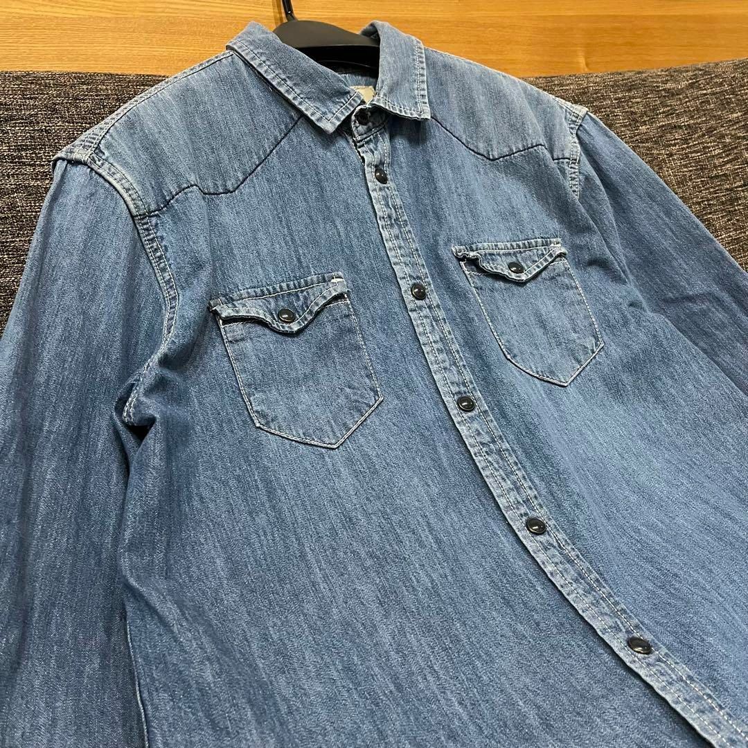 ZARA(ザラ)のZARA MAN DENIM COLLECTION ザラ デニムシャツ メンズのトップス(シャツ)の商品写真