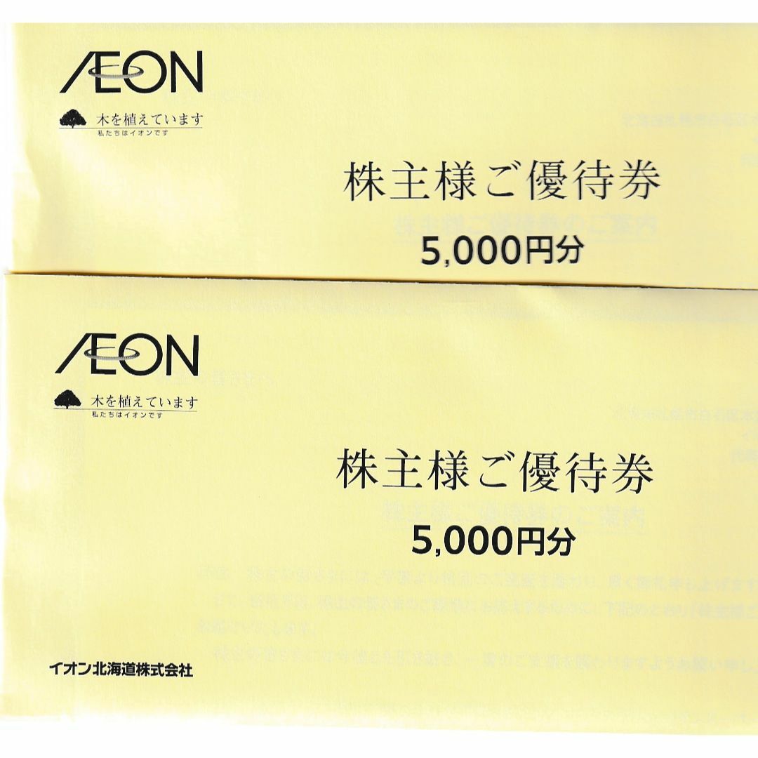 イオン北海道 株主優待券 10000円分 2025年6月30日迄 イオン北海道 株主優待券 10000円分 2025年6月30日迄