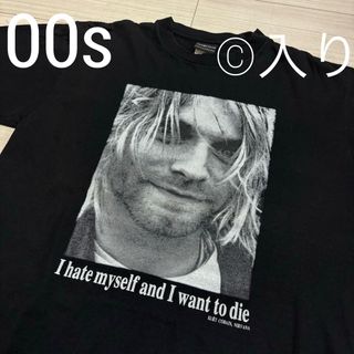 00s コ入り■ニルヴァーナ カートコバーン■バンド Tシャツ シングルステッチ(Tシャツ/カットソー(半袖/袖なし))