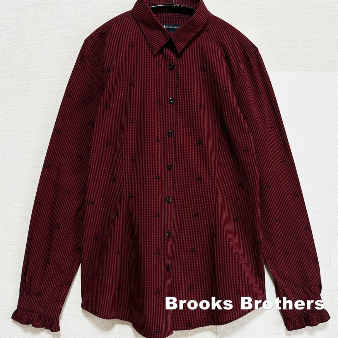 Brooks Brothers(ブルックスブラザース)の【Brooks Brothers】ゴールデンフリース総柄 シャツ レディースのトップス(シャツ/ブラウス(長袖/七分))の商品写真