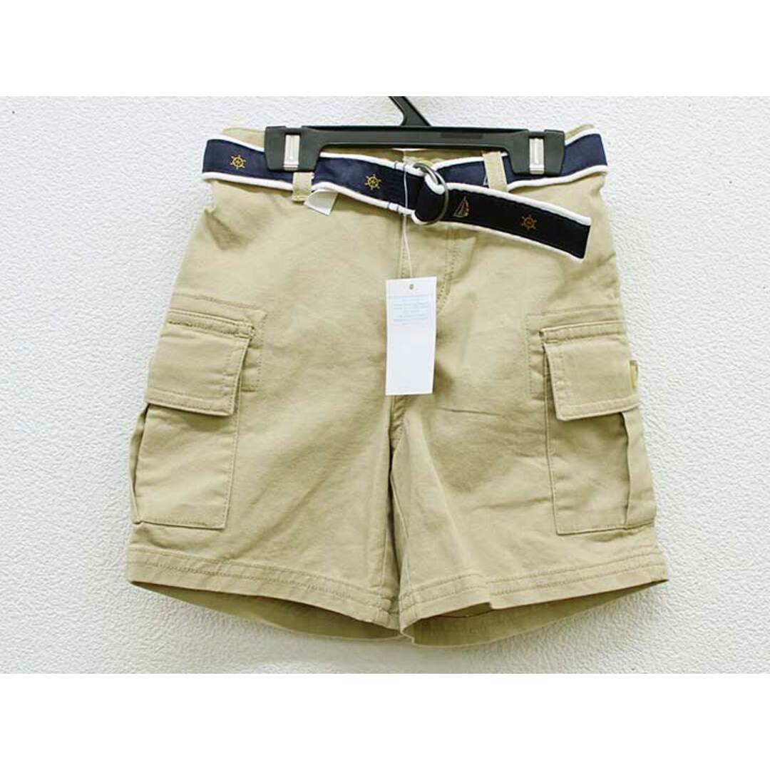 Ralph Lauren(ラルフローレン)の【春夏物 新入荷!】新品 未使用品 ▼ラルフローレン/Ralph Lauren▼90cm(24M) ショートパンツ/ハーフパンツ/半ズボン/短パン ベージュ×紺  子供 キッズ kids ベビー服 baby 男の子  春夏 bottoms 424042 キッズ/ベビー/マタニティのベビー服(~85cm)(パンツ)の商品写真