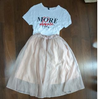 エイチアンドエム(H&M)のトップス&チュールスカート2点セット♡(スカート)