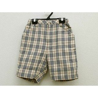 バーバリー(BURBERRY)の【春夏物 新入荷!】 ▼バーバリー/BURBERRY▼90cm ショートパンツ/ハーフパンツ/半ズボン/短パン ベージュ×黒×白 【中古】 子供 キッズ kids ベビー服 baby 男の子  春夏 bottoms 424042(パンツ)