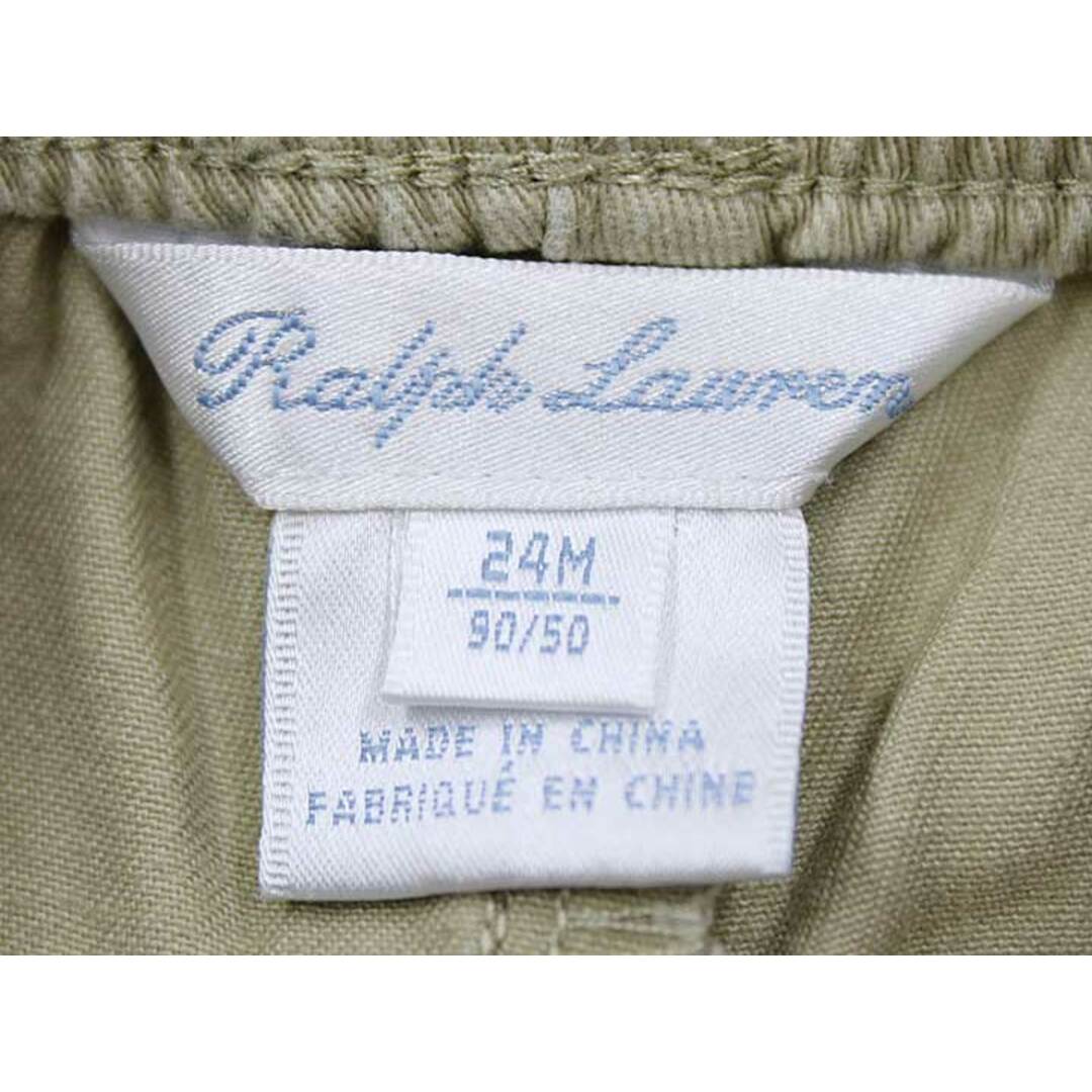 Ralph Lauren(ラルフローレン)の【春夏物 新入荷!】 ▼ラルフローレン/Ralph Lauren▼90cm(24M) ショートパンツ/ハーフパンツ/半ズボン/短パン ベージュ×紺 【中古】 子供 キッズ kids ベビー服 baby 男の子  春夏 bottoms 424042 キッズ/ベビー/マタニティのベビー服(~85cm)(パンツ)の商品写真