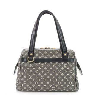 ルイヴィトン(LOUIS VUITTON)のルイヴィトン モノグラム ミニ ジョセフィーヌ PM M92049 レザー ハンドバッグ トート トップハンドル ブラック レディース EEE Z2-7(ハンドバッグ)