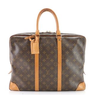 ルイヴィトン(LOUIS VUITTON)のルイヴィトン モノグラム ポルト ドキュマン ヴォワヤージュ PDV M53361 レザー ビジネス バッグ 書類鞄 トート A4 メンズ EEE Z3-4(ビジネスバッグ)