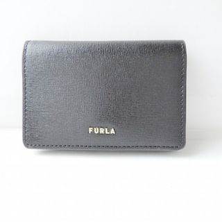 フルラ(Furla)のFURLA(フルラ) 名刺入れ - 黒 レザー(名刺入れ/定期入れ)