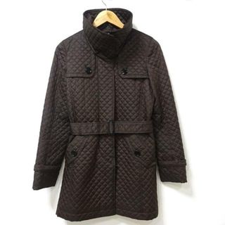 Burberry LONDON(バーバリーロンドン) コート サイズ36 M レディース - ダークブラウン 長袖/キルティング/ジップアップ/秋/冬(その他)