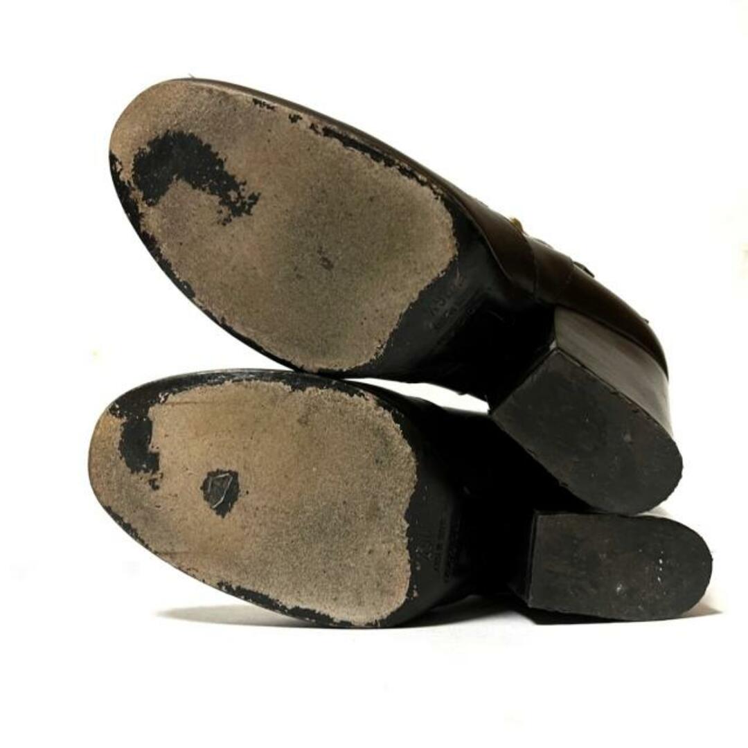 GIUZEPPE ZANOTTI(ジュゼッペザノッティ)のgiuseppe zanotti(ジュゼッペザノッティ) ショートブーツ 36 1/2 レディース - ダークブラウン レザー レディースの靴/シューズ(ブーツ)の商品写真