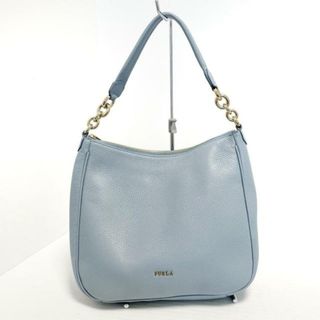 フルラ(Furla)のFURLA(フルラ) ショルダーバッグ - ライトブルー レザー×金属素材(ショルダーバッグ)