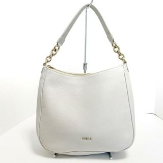 フルラ(Furla)のFURLA(フルラ) ショルダーバッグ - グレーベージュ レザー×金属素材(ショルダーバッグ)