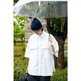 ナゴンスタンス(nagonstans)のnagonstans ECoタイプライターポケット5分袖shirt(シャツ/ブラウス(半袖/袖なし))