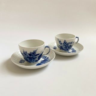 ROYAL COPENHAGEN - 訳あり★ ロイヤルコペンハーゲンブルーフラワーカーブ カップ＆ソーサー2客