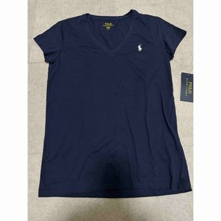 ポロラルフローレン(POLO RALPH LAUREN)の新品　POLORALPHLAUREN ポロラルフローレン　VネックTシャツ(Tシャツ(半袖/袖なし))