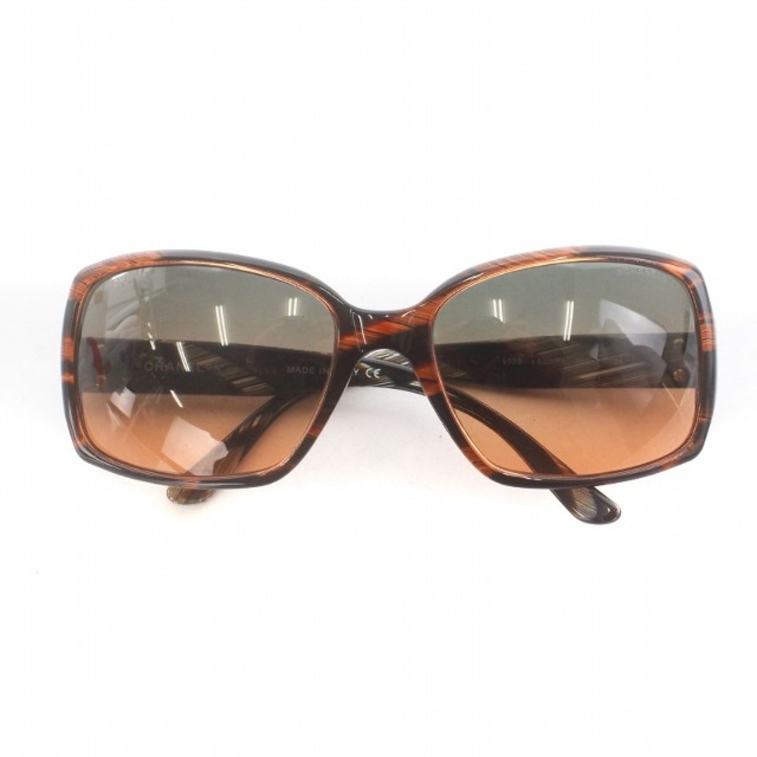 CHANEL(シャネル)のシャネル 5030 サングラス 眼鏡 サイドココマーク 58□17 125 茶 レディースのファッション小物(サングラス/メガネ)の商品写真