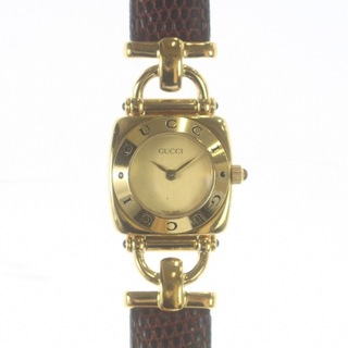 グッチ(Gucci)のグッチ ヴィンテージ ホースビット 腕時計 アナログ クォーツ ロゴ 6300L(腕時計)