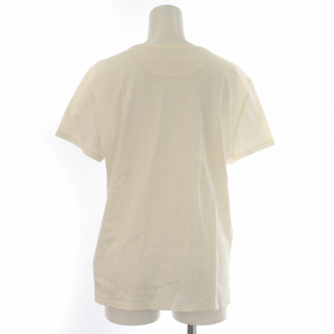 エルメス Tシャツ カットソー 半袖 クルーネック 刺繍 42 L 白 エルメス Tシャツ カットソー 半袖 クルーネック 刺繍 42 L 白
