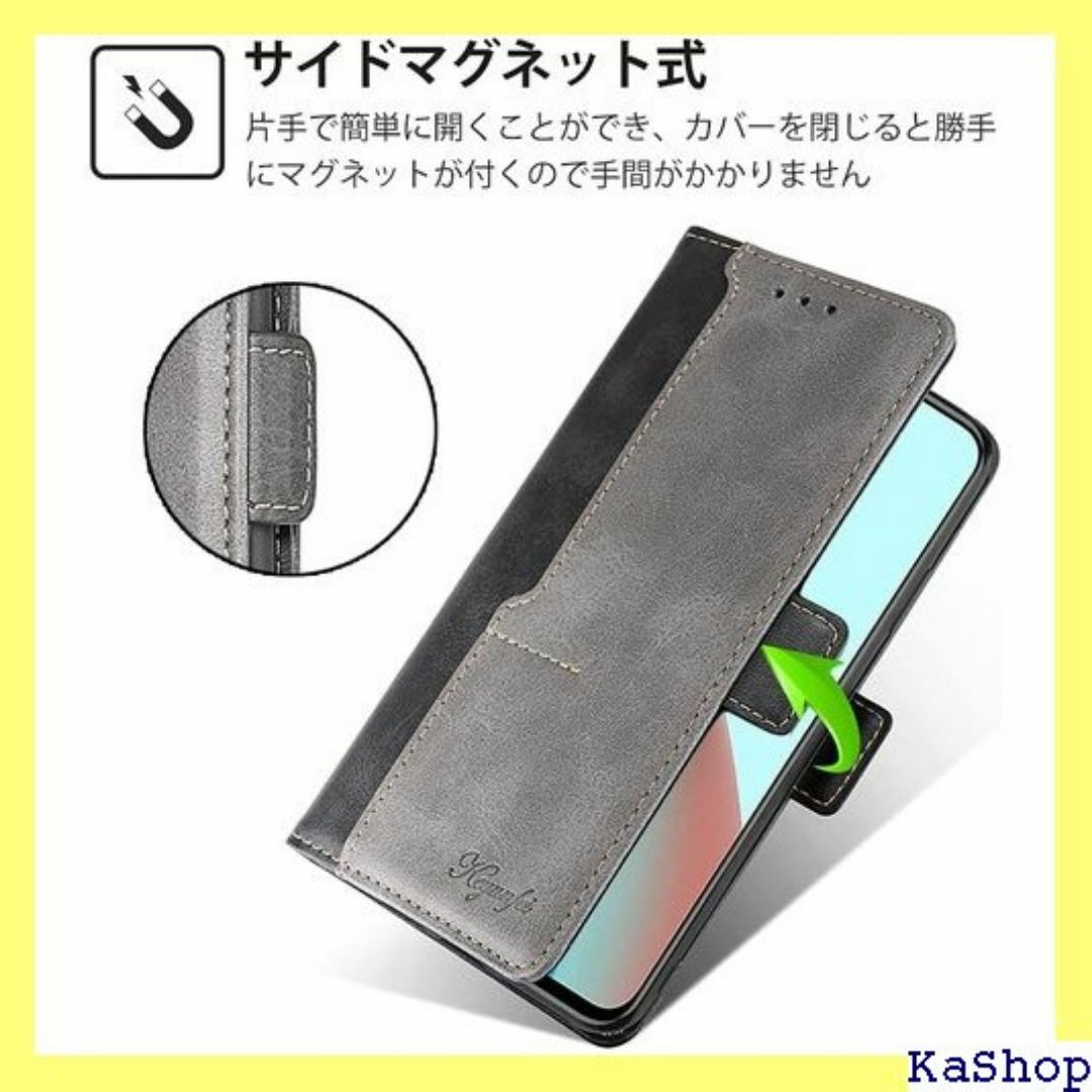 For AQUOS Wish 3ケース 手帳型 Wis A ク+グレー 1080 スマホ/家電/カメラのスマホ/家電/カメラ その他(その他)の商品写真