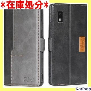 For AQUOS Wish 3ケース 手帳型 Wis A ク+グレー 1080