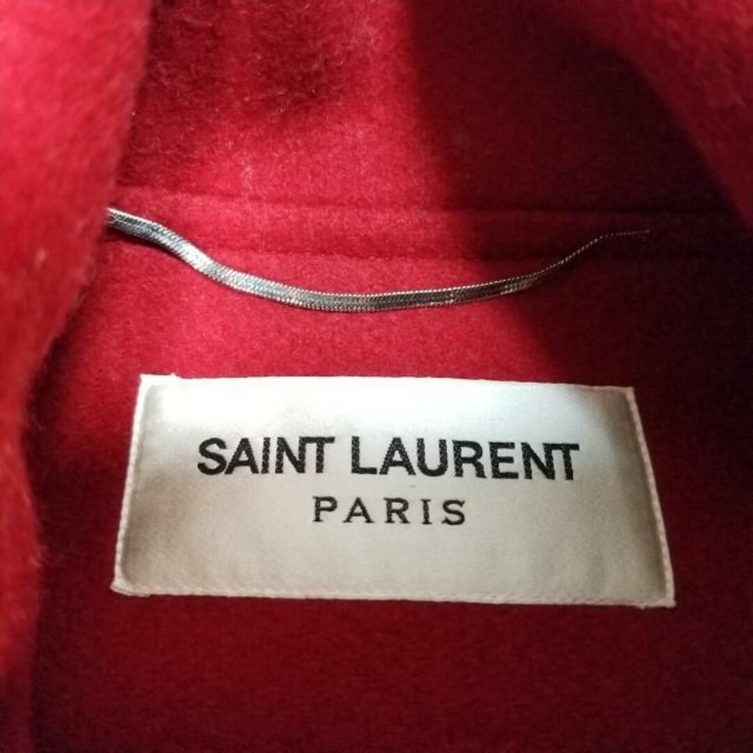 SAINT LAURENT PARIS(サンローランパリ) ダッフルコート サイズ46 XL メンズ美品  - 576581 レッド 長袖/冬 メンズのジャケット/アウター(ダッフルコート)の商品写真